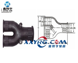 XY-8014塑料波纹管Y型接头